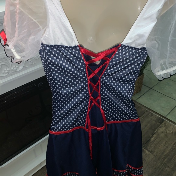 Pinup sexy Blue sailor costume. Xl - Picture 4 of 8